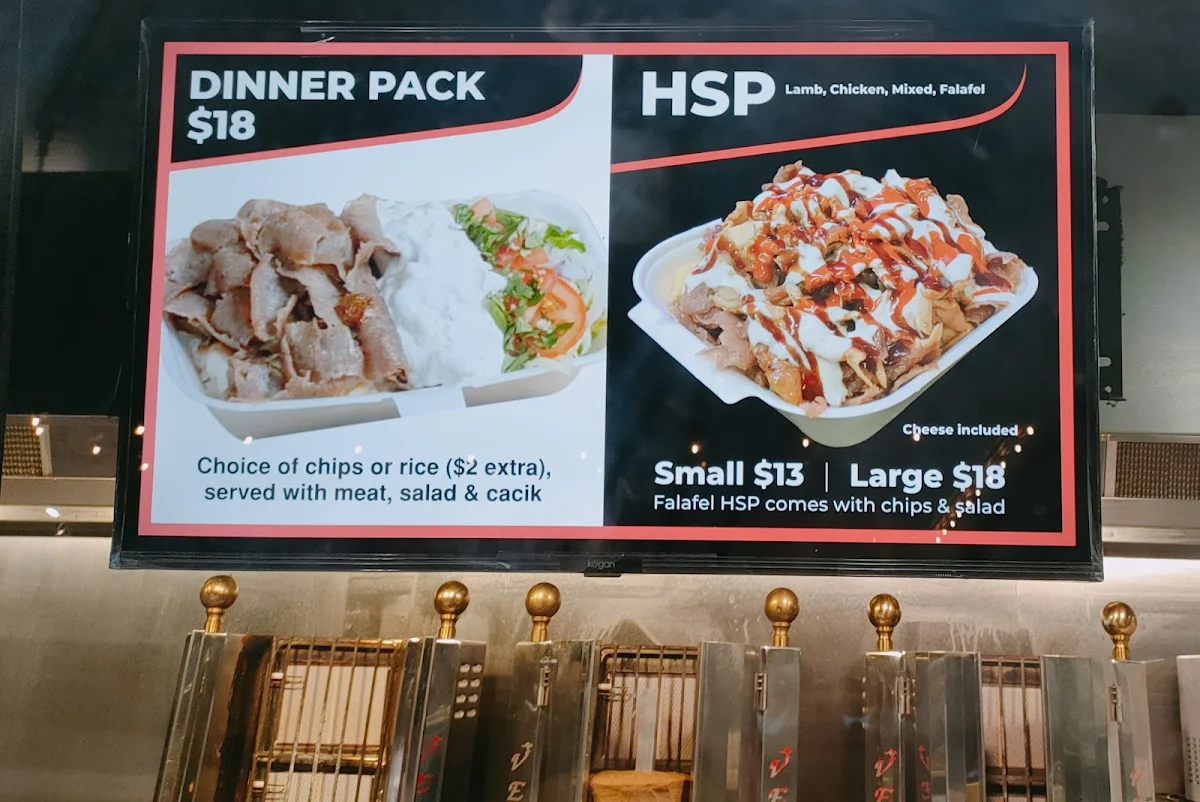 Menu, Kebab & Acai Kingz Melbourne
