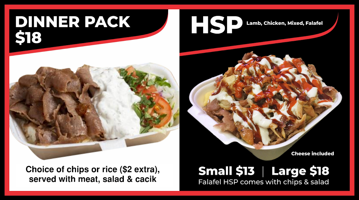 Menu, Kebab & Acai Kingz Melbourne