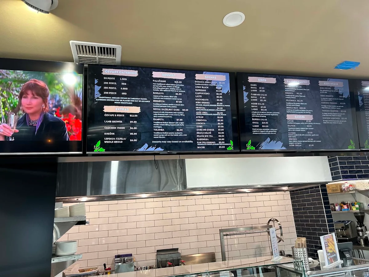 Menu, Teo's Charcoal Grill