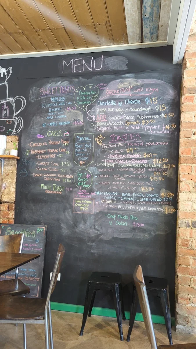Menu, Jackson's Produce Store & Cafe