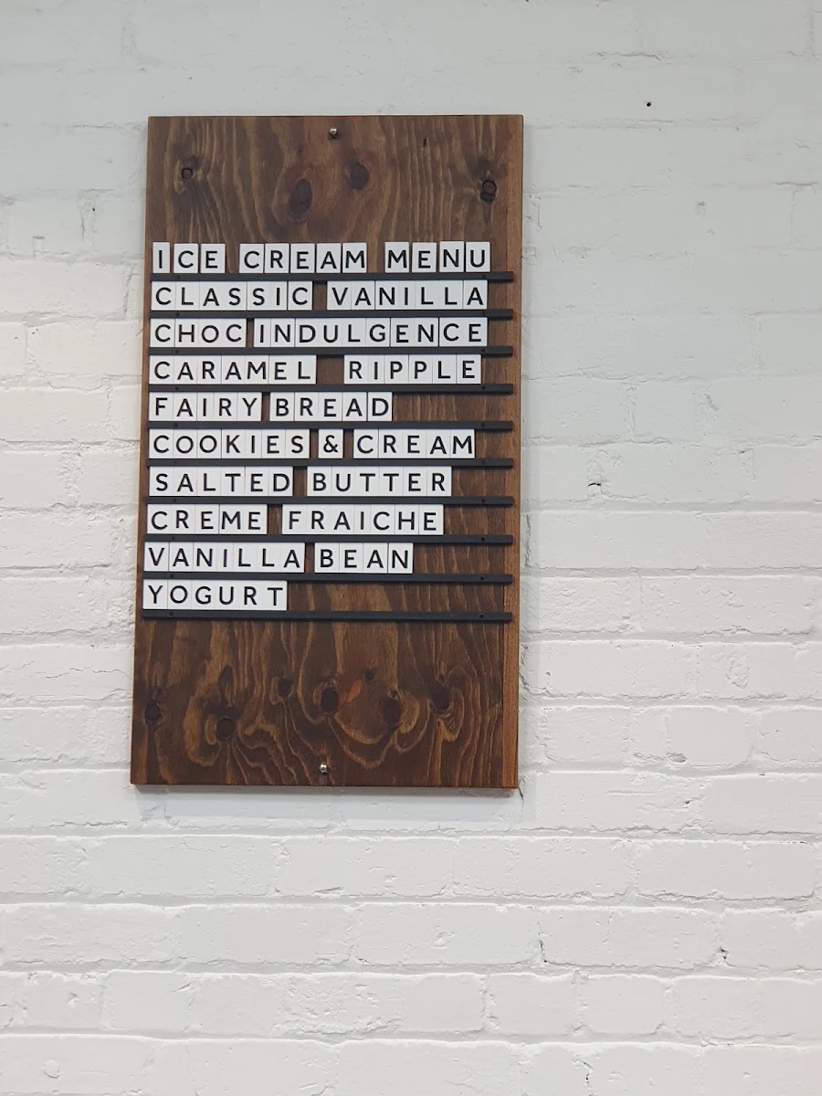 Menu, Padre Coffee at St David Dairy - Fitzroy