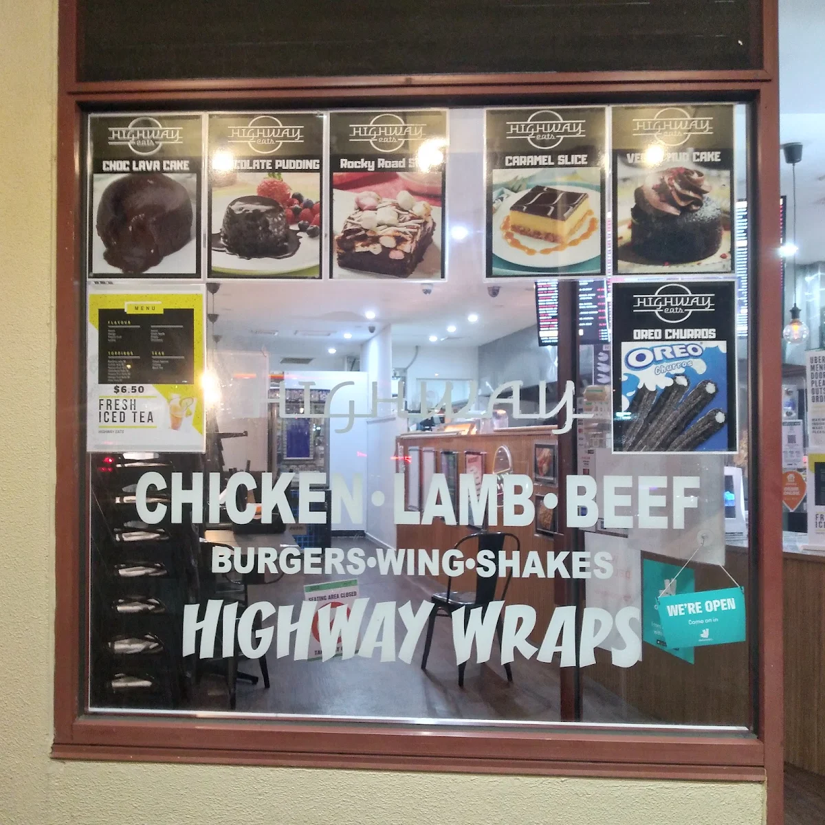 Menu, Highway Eats Burgers & Kebabs - Narre Warren