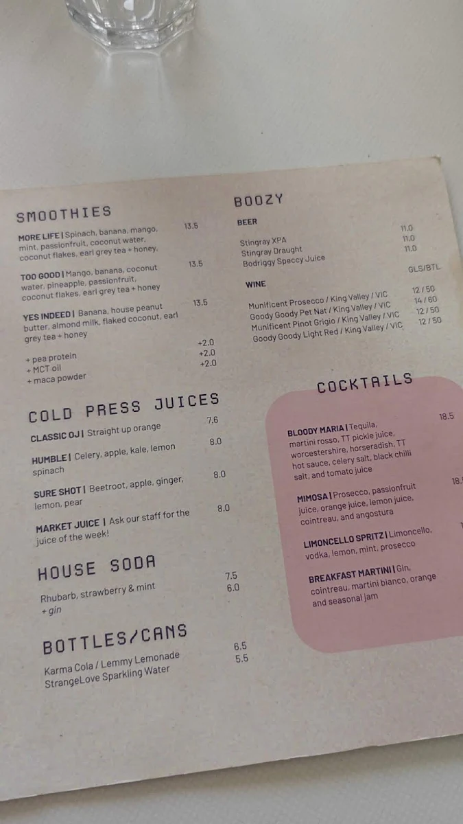Menu, Terror Twilight