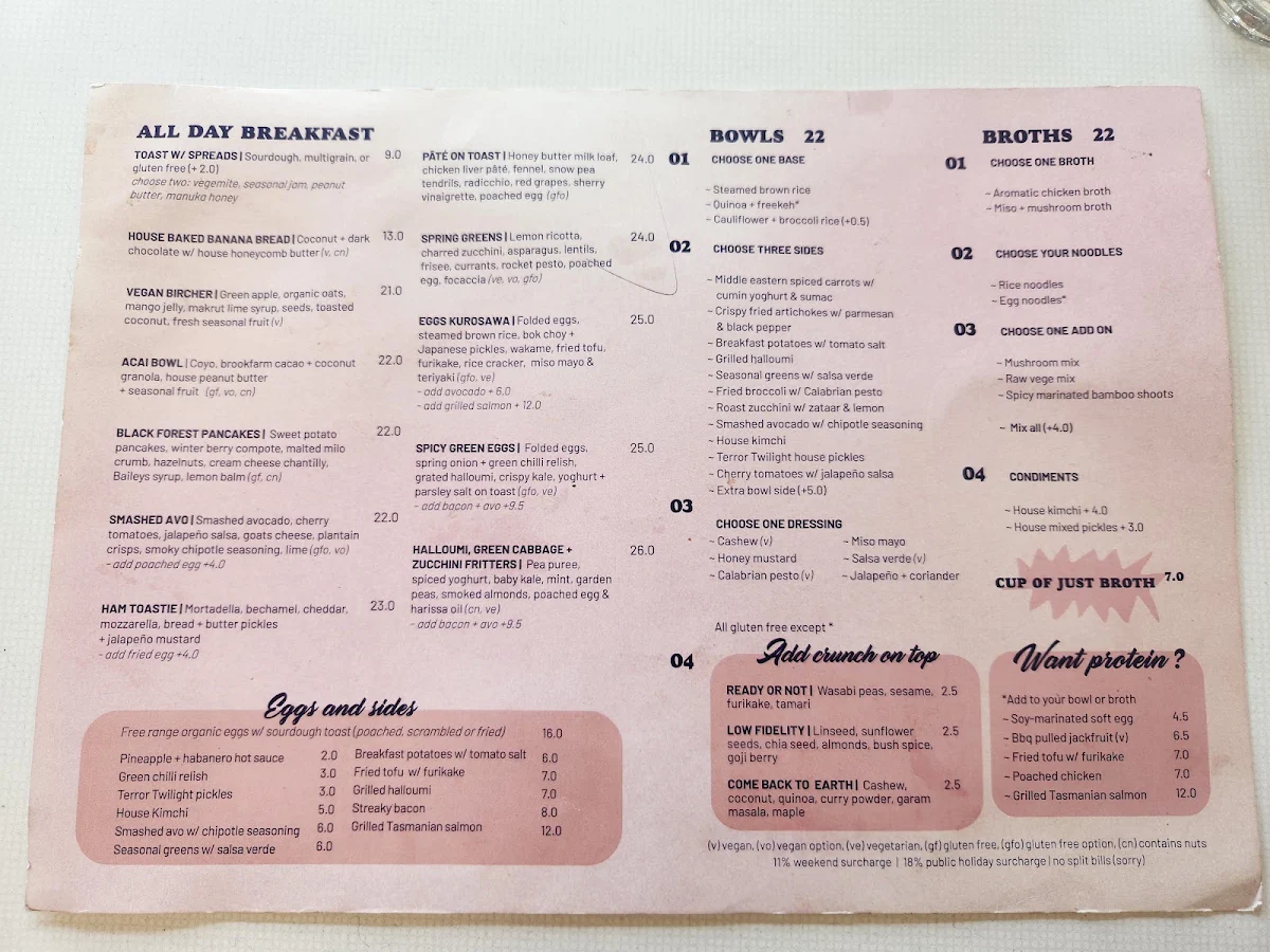 Menu, Terror Twilight