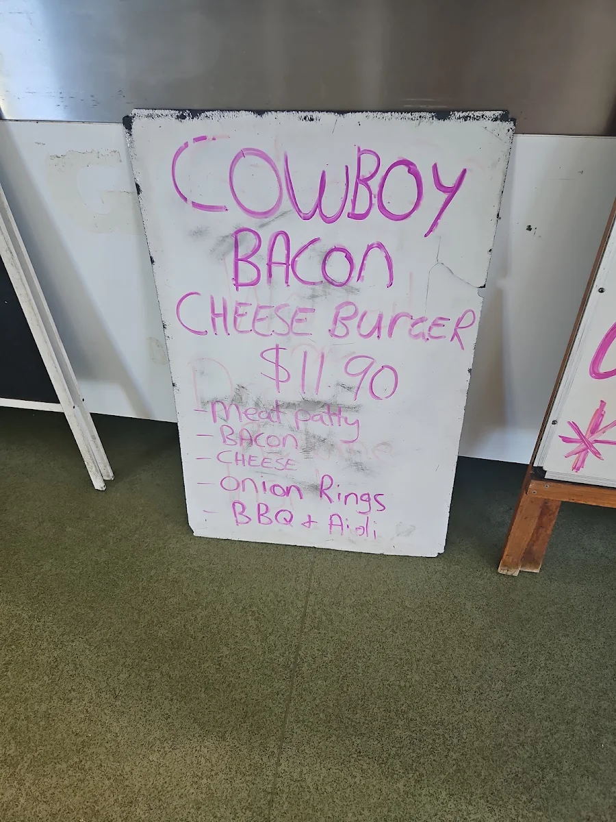 Menu, Scenic Milk Bar