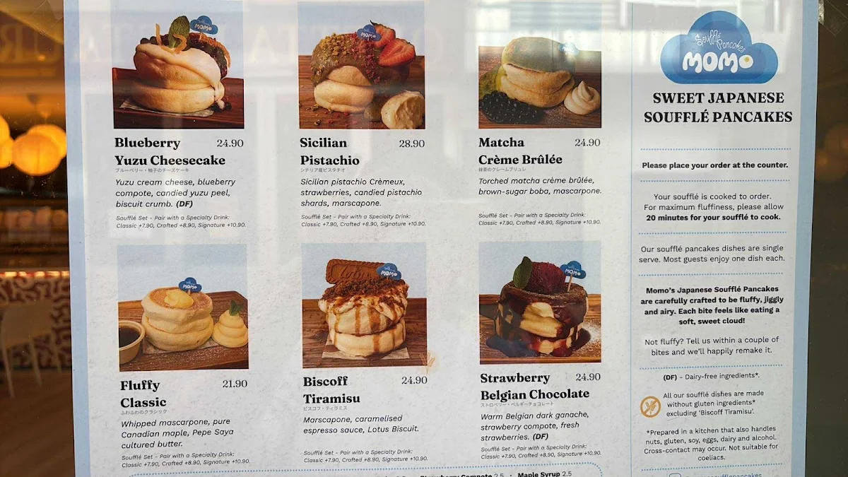 Menu, Momo Soufflé Pancakes