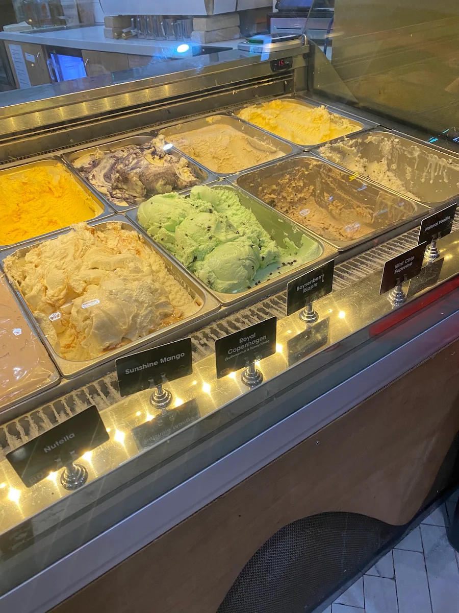 Menu, Royal Copenhagen Ice Cream and Dessert Bar