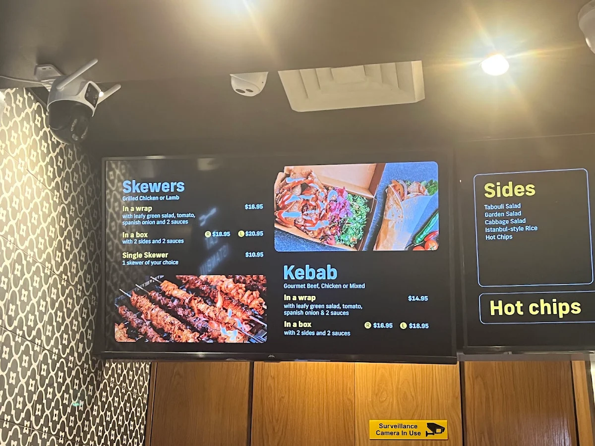 Menu, Eat Istanbul (Martin Place)