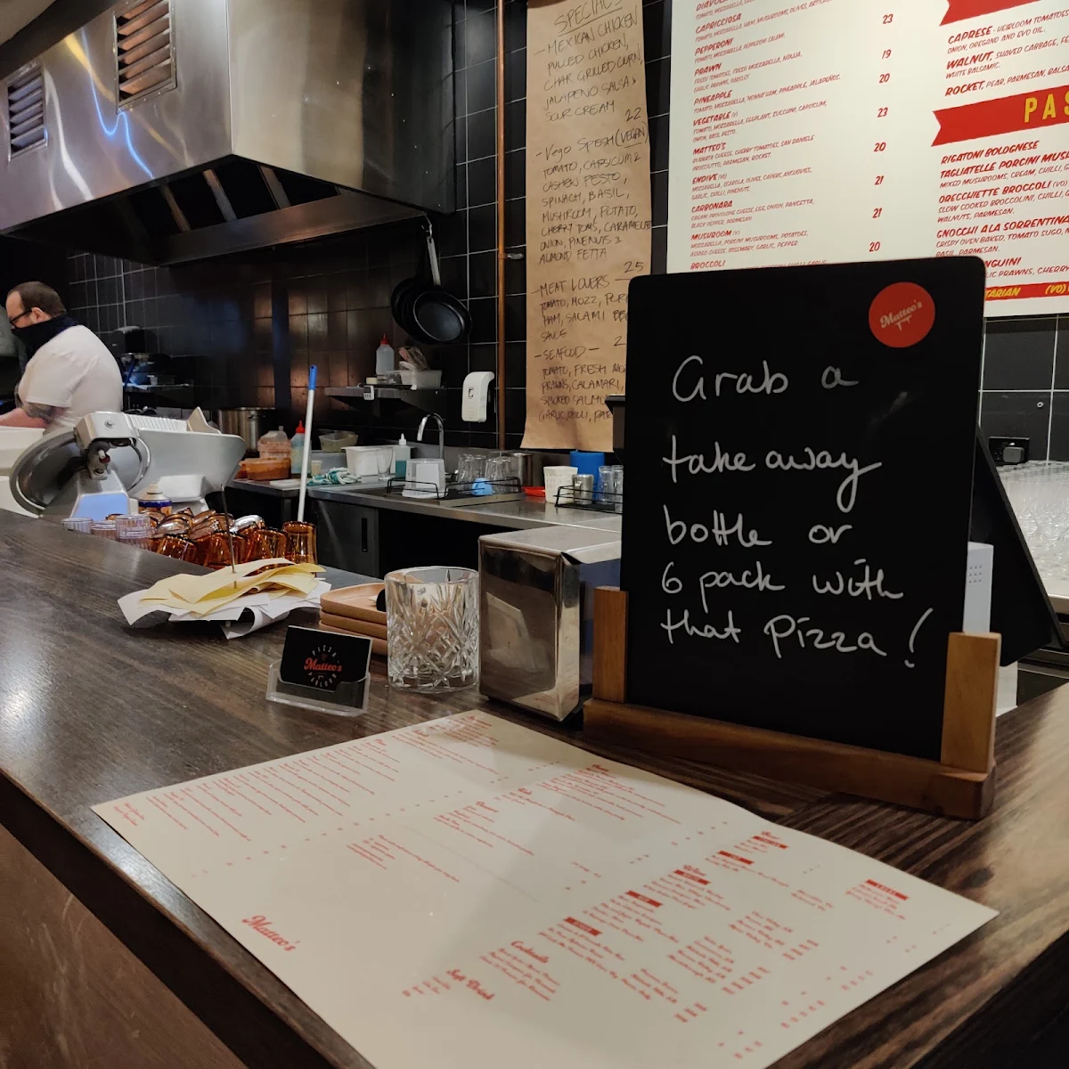 Menu, Teo's Pizza & Bar - Highett