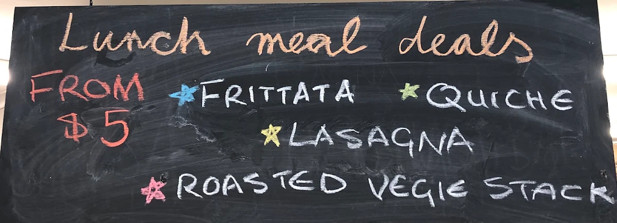 Menu, Next Chapter Cafe
