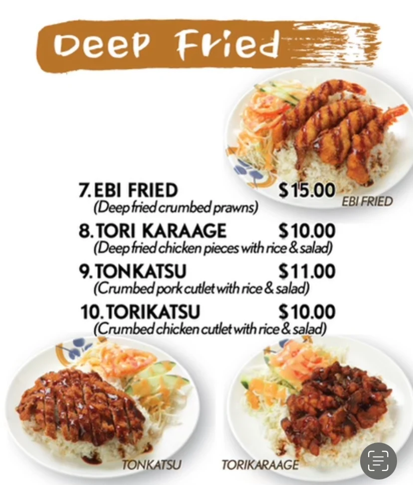 Menu, Fuku