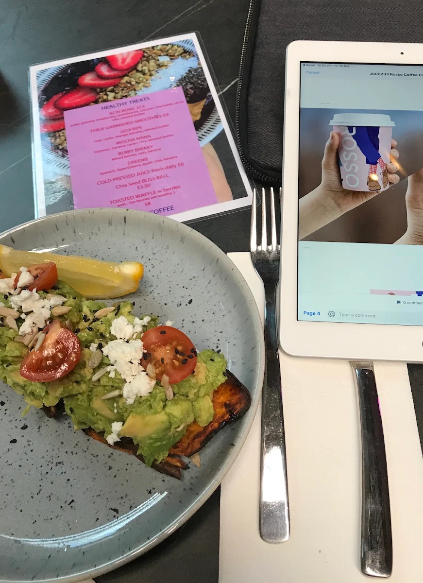 Menu, Rosso Espresso Bar | Flinders Ln