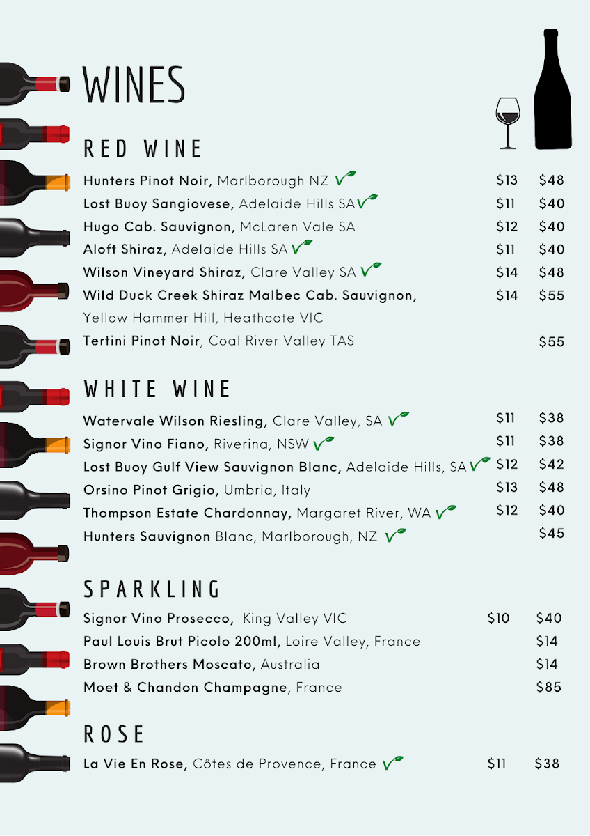 Menu, Versachis Pizza & Wine Bar South Yarra