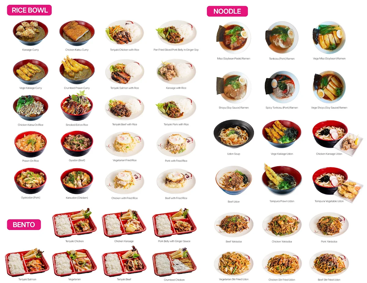 Menu, Sushi Station by MistaBoo - Bulimba