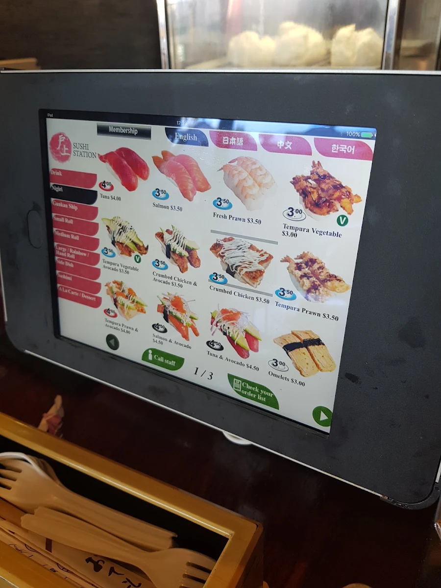 Menu, Sushi Station by MistaBoo - Bulimba