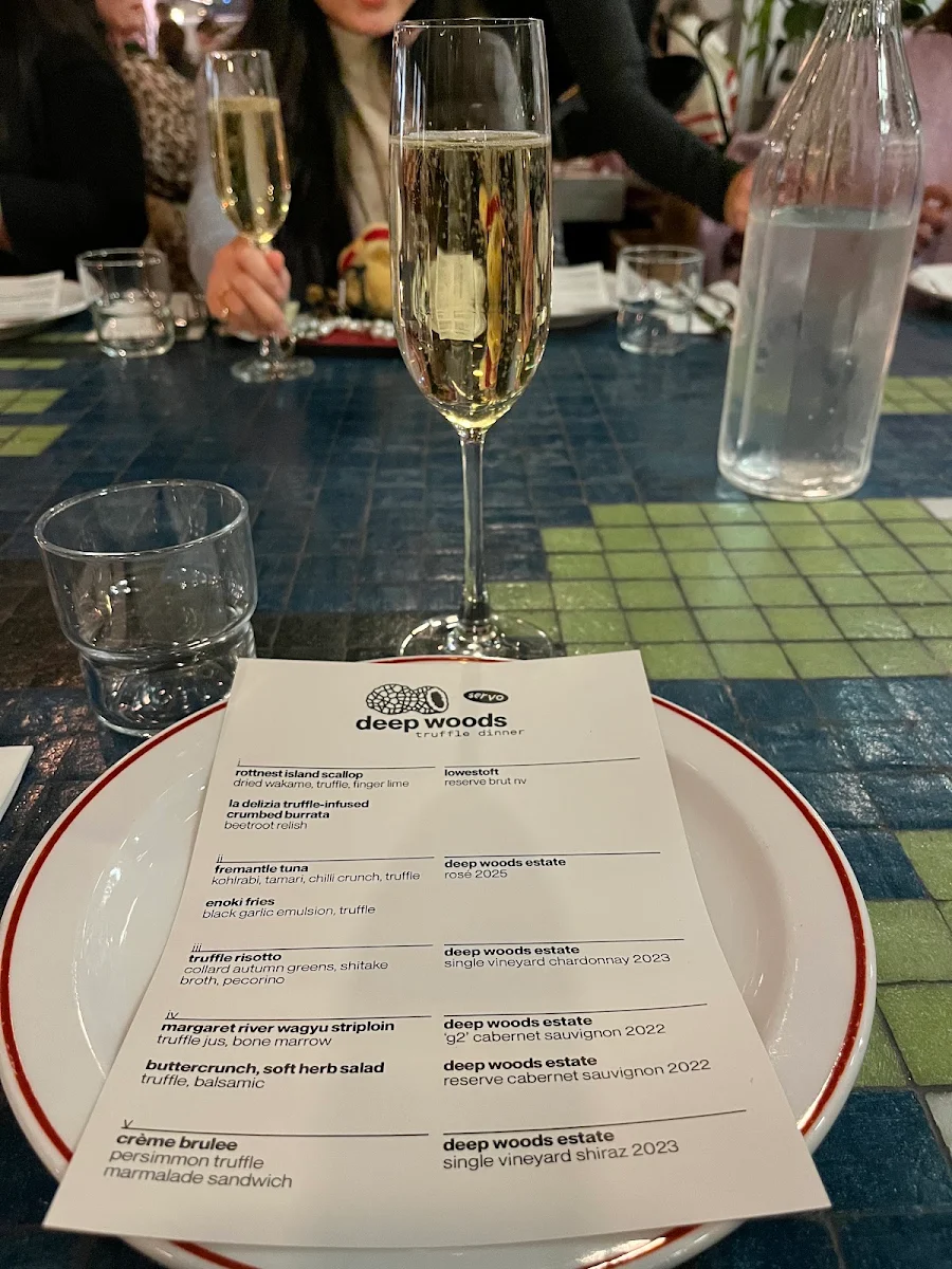 Menu, Servo Leederville