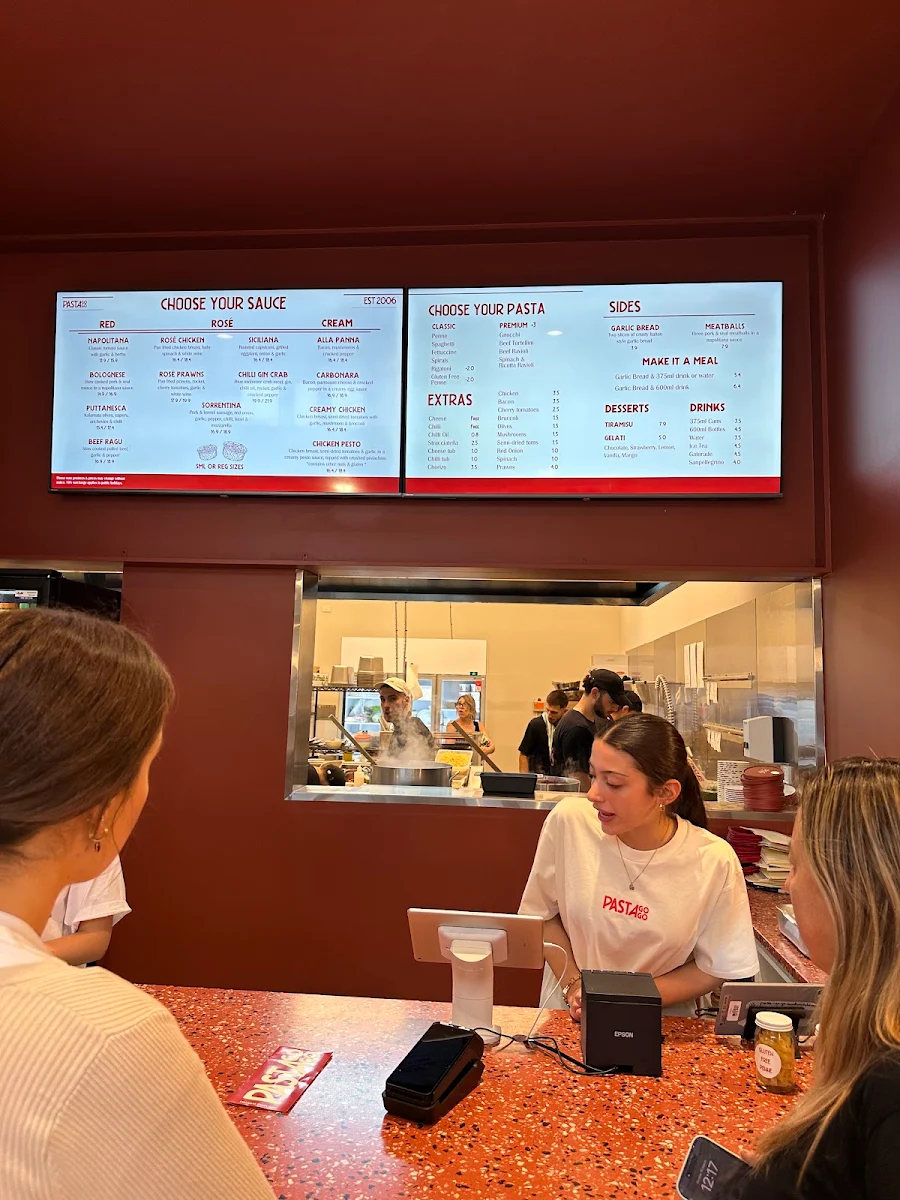 Menu, Pastagogo Hawthorn