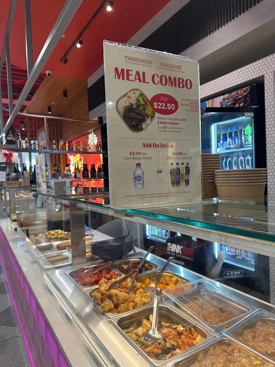 Menu, Hawker Bar (Adelaide Airport)