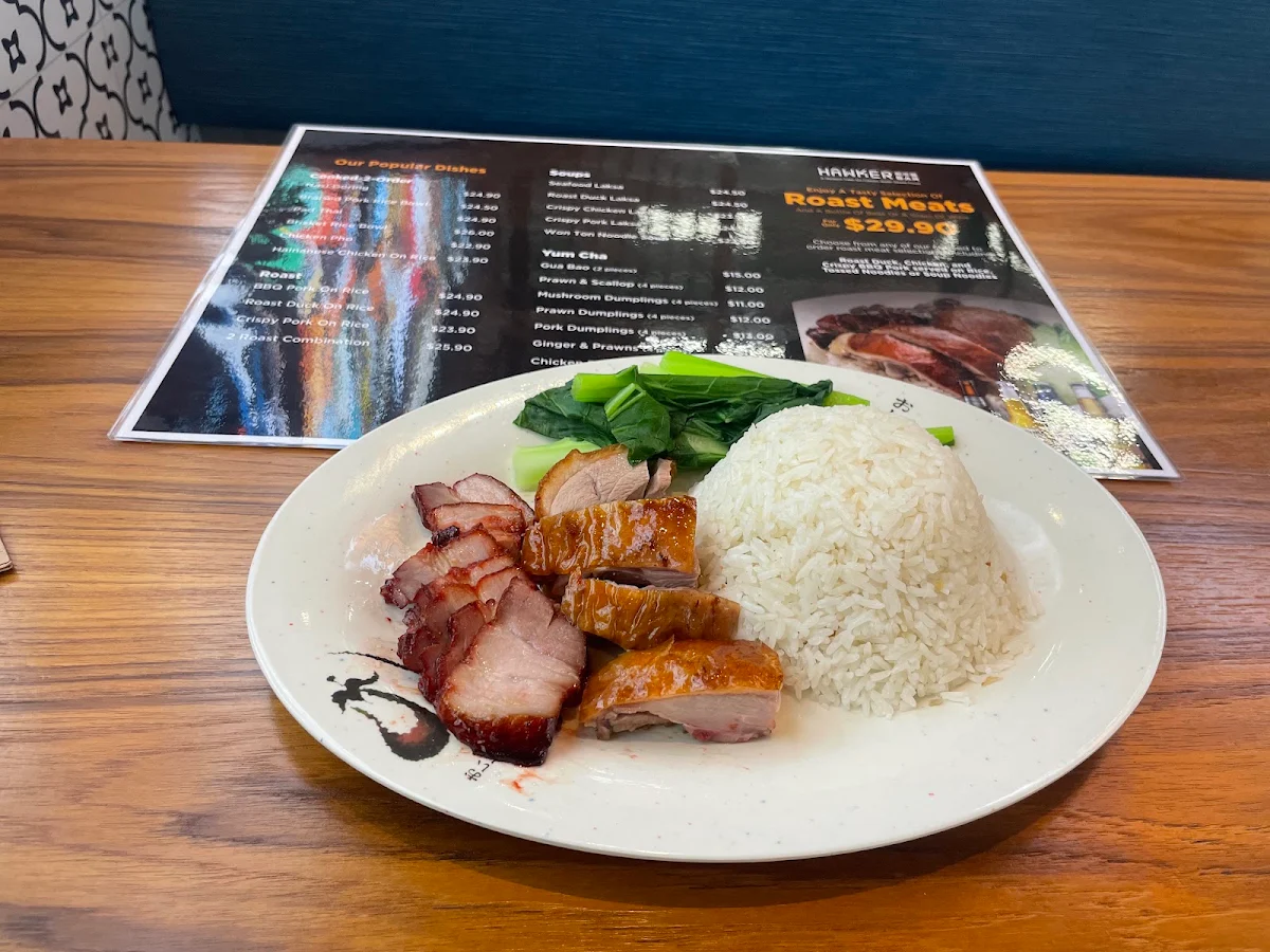 Menu, Hawker Bar (Adelaide Airport)