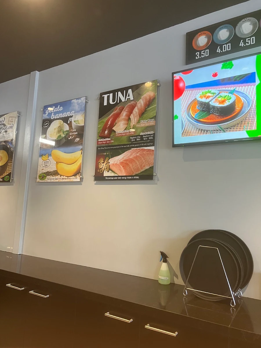 Menu, Sushi Train St Peters