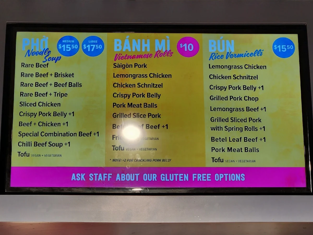 Menu, Ms Ba Cô