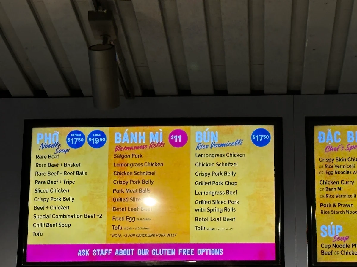 Menu, Ms Ba Cô