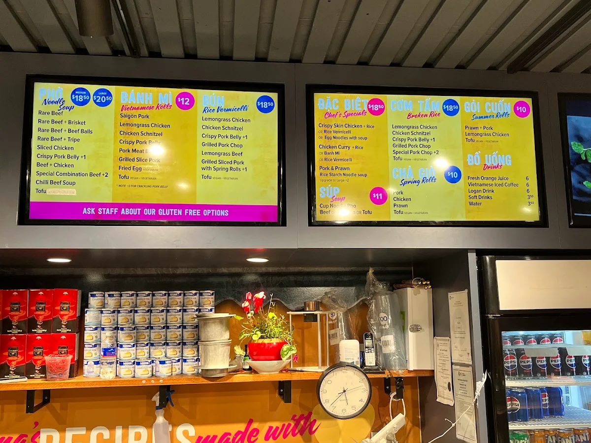 Menu, Ms Ba Cô