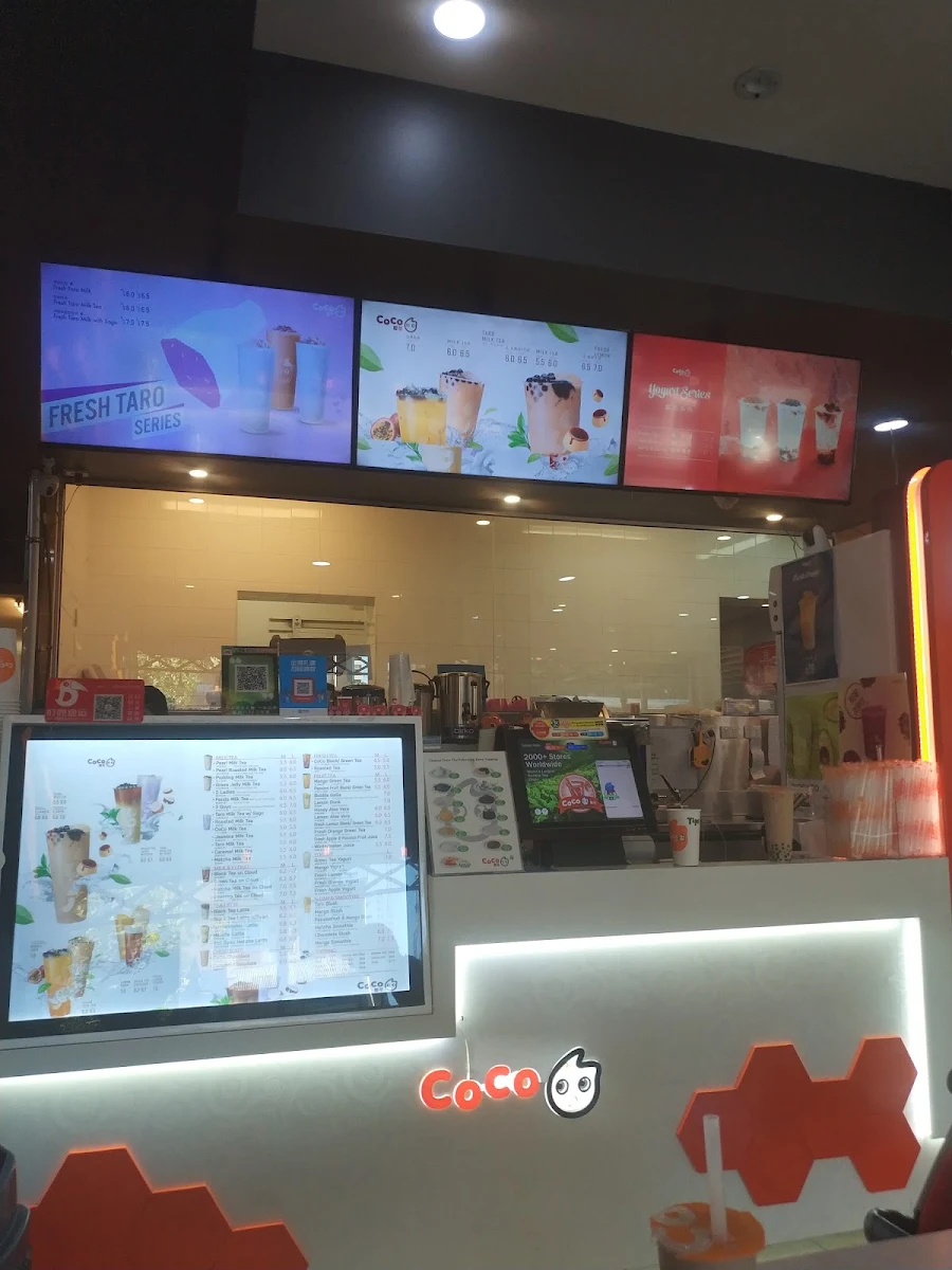 Menu, CoCo Bubble Tea