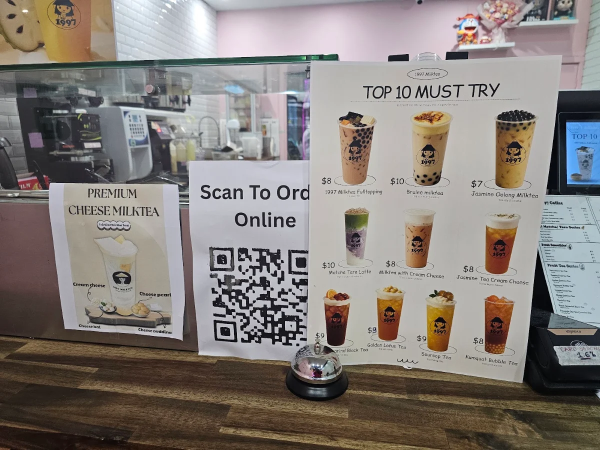 Menu, 1997 Milktea and Dessert
