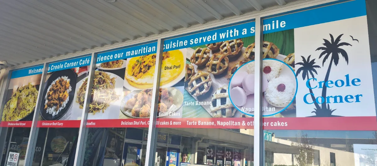 Menu, Creole Corner Cafe