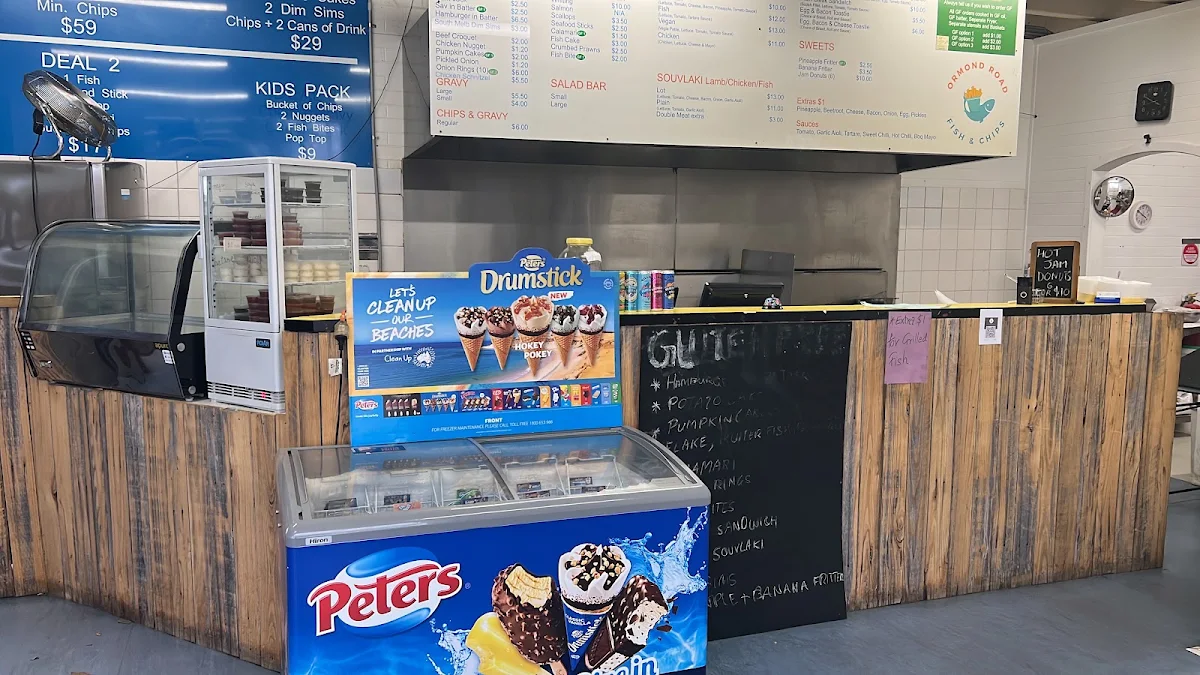 Menu, Ormond Road Fish & Chips Shop ( Gluten free fish n chips)