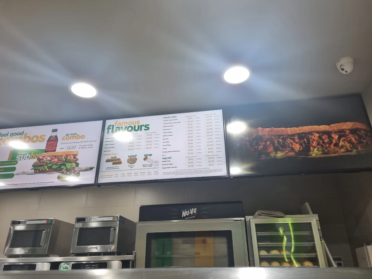 Menu, Subway