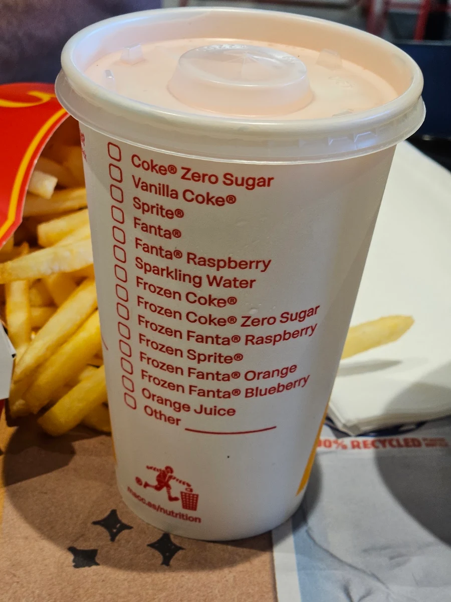 Menu, McDonald's Mingara