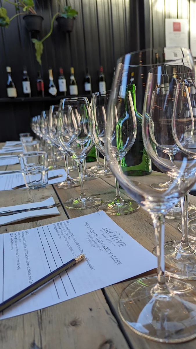 Menu, Archive Wine Bar