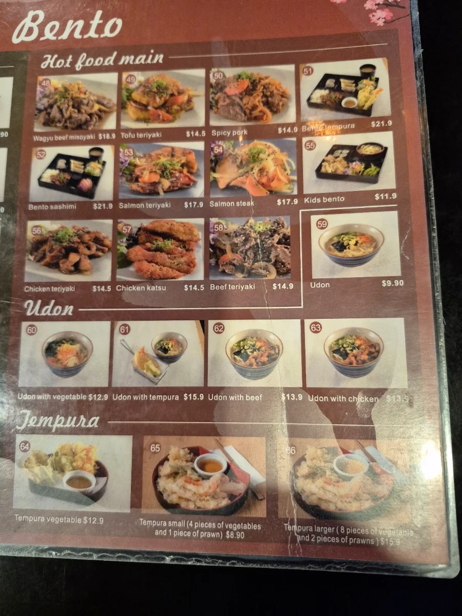 Menu, Coco Bento