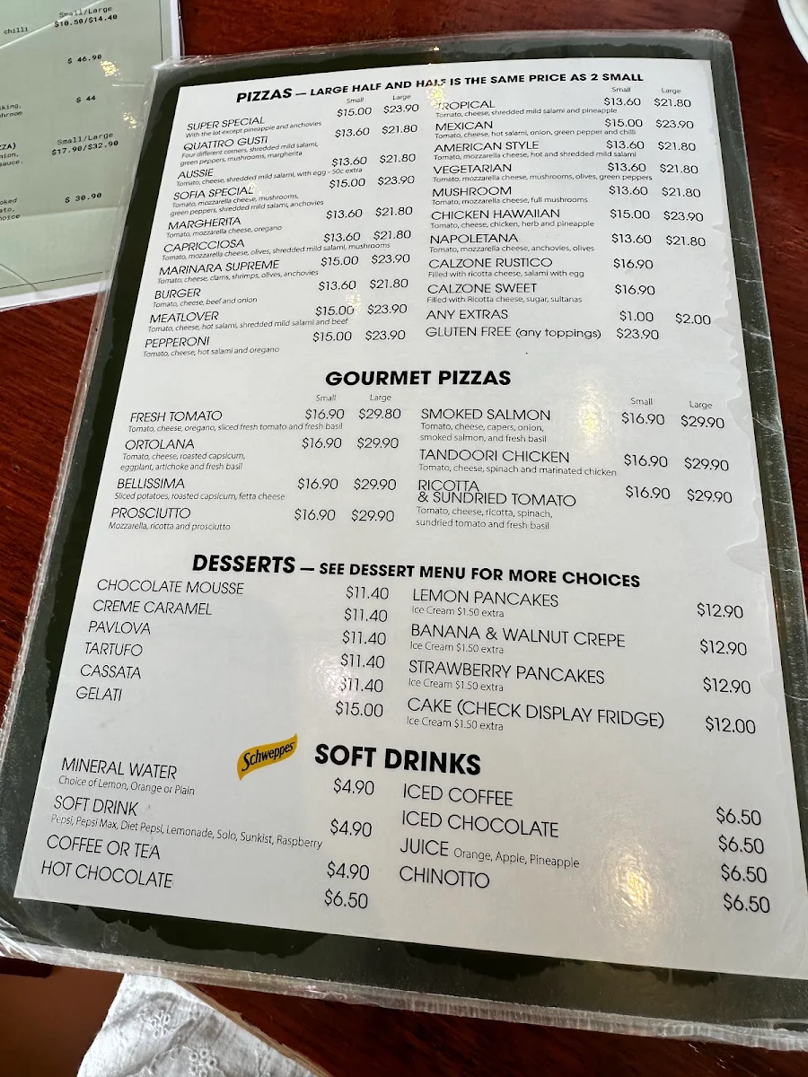 Menu, Sofia Camberwell