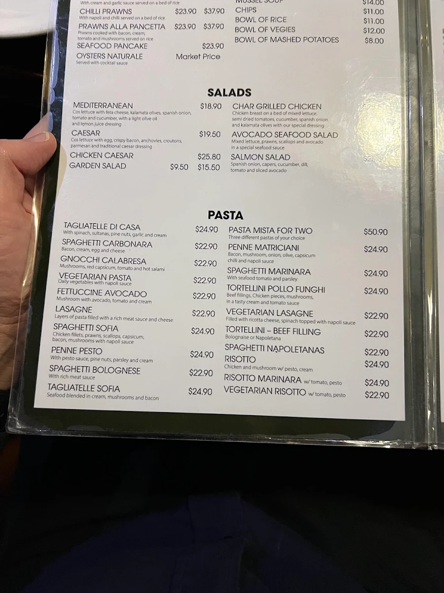 Menu, Sofia Camberwell