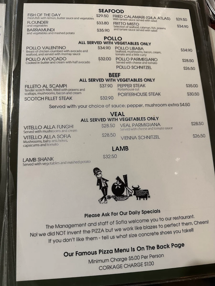 Menu, Sofia Camberwell