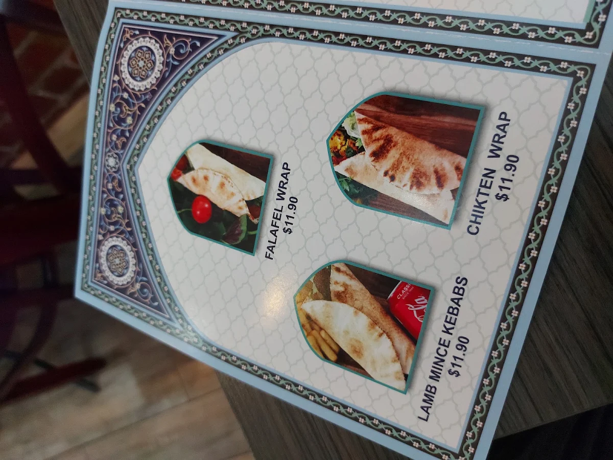 Menu, Pars Kitchen
