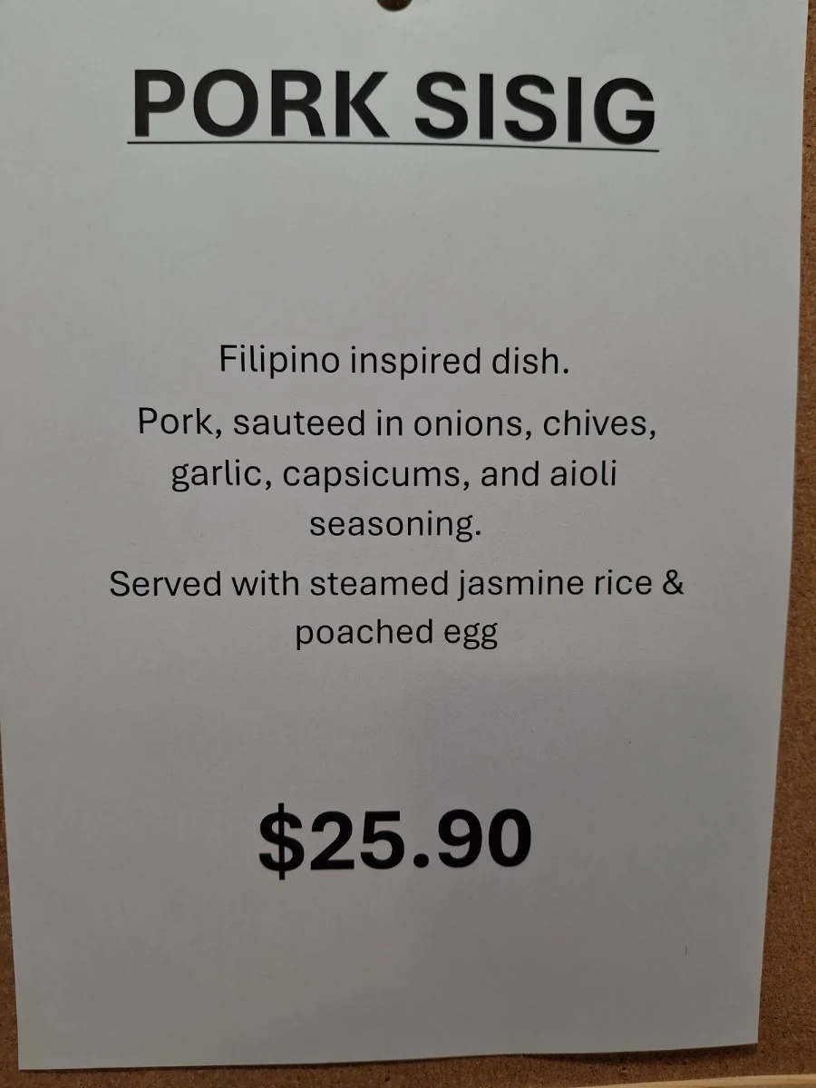 Menu, Krackers Bar & Grill