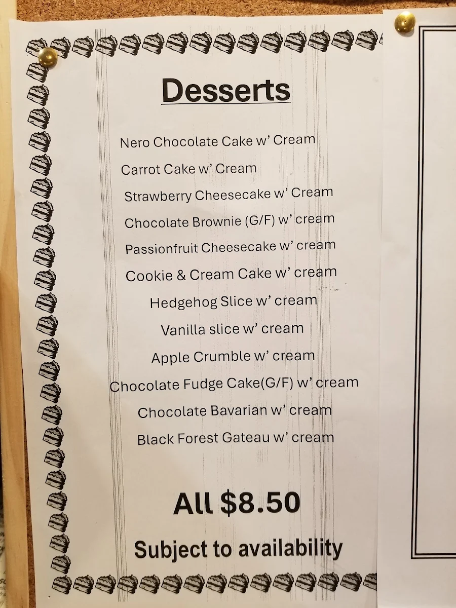 Menu, Krackers Bar & Grill