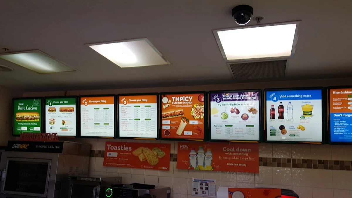 Menu, Subway