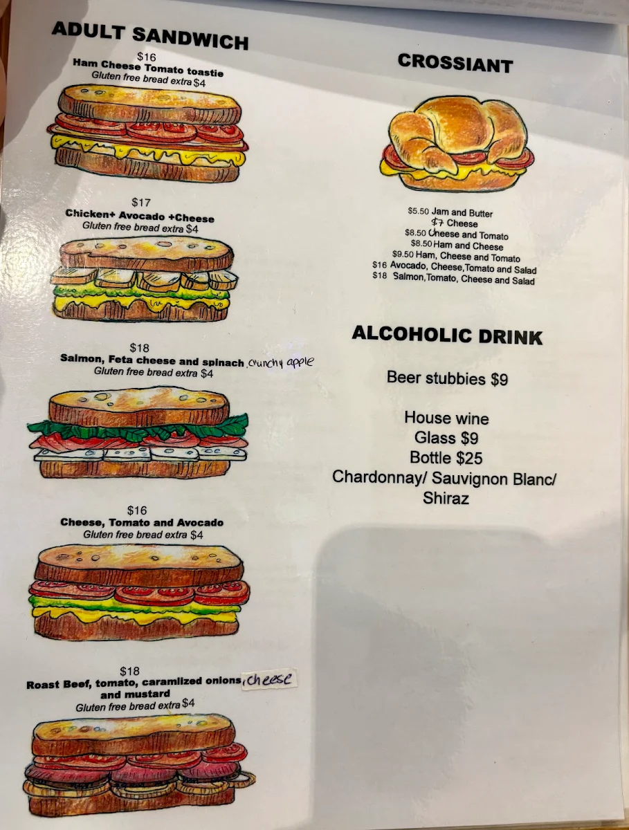 Menu, Tea Pot Cafe