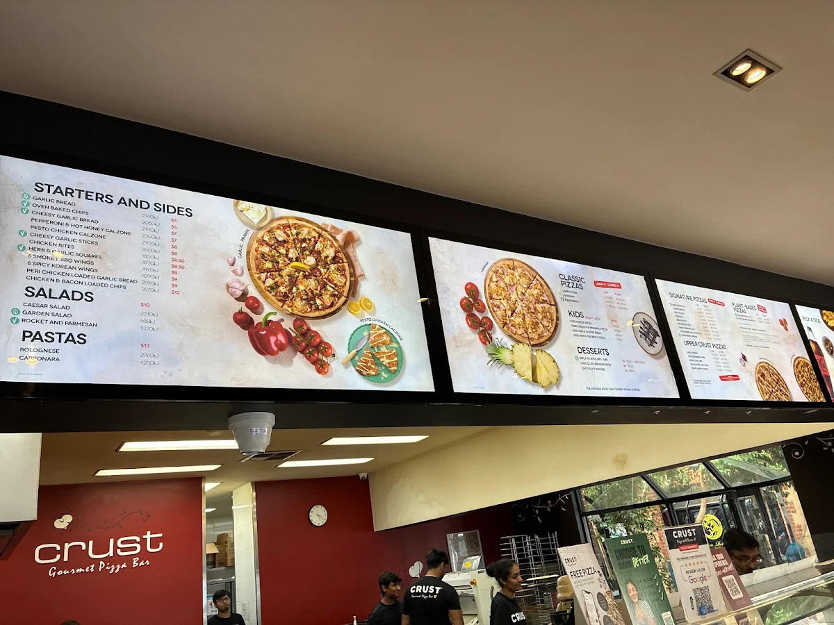 Menu, Crust Pizza Norwood