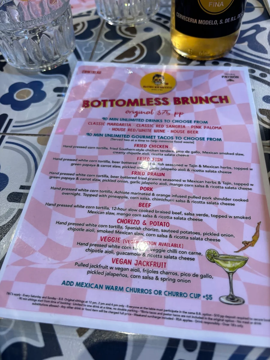Menu, Hecho En Mexico Adelaide