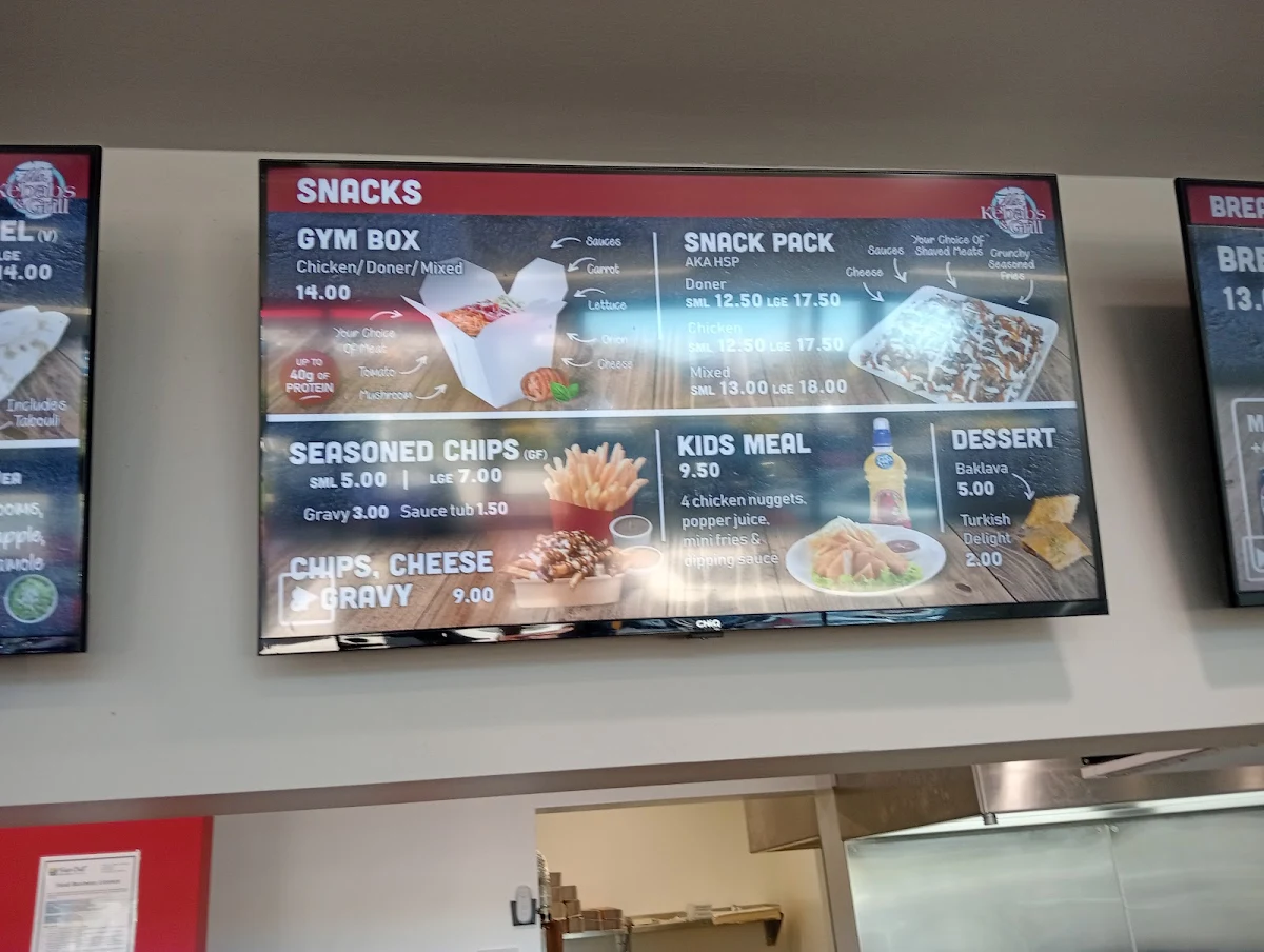 Menu, Ms Kebabs & Grill