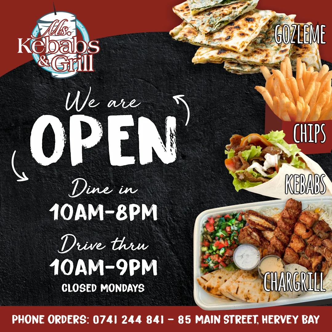 Menu, Ms Kebabs & Grill