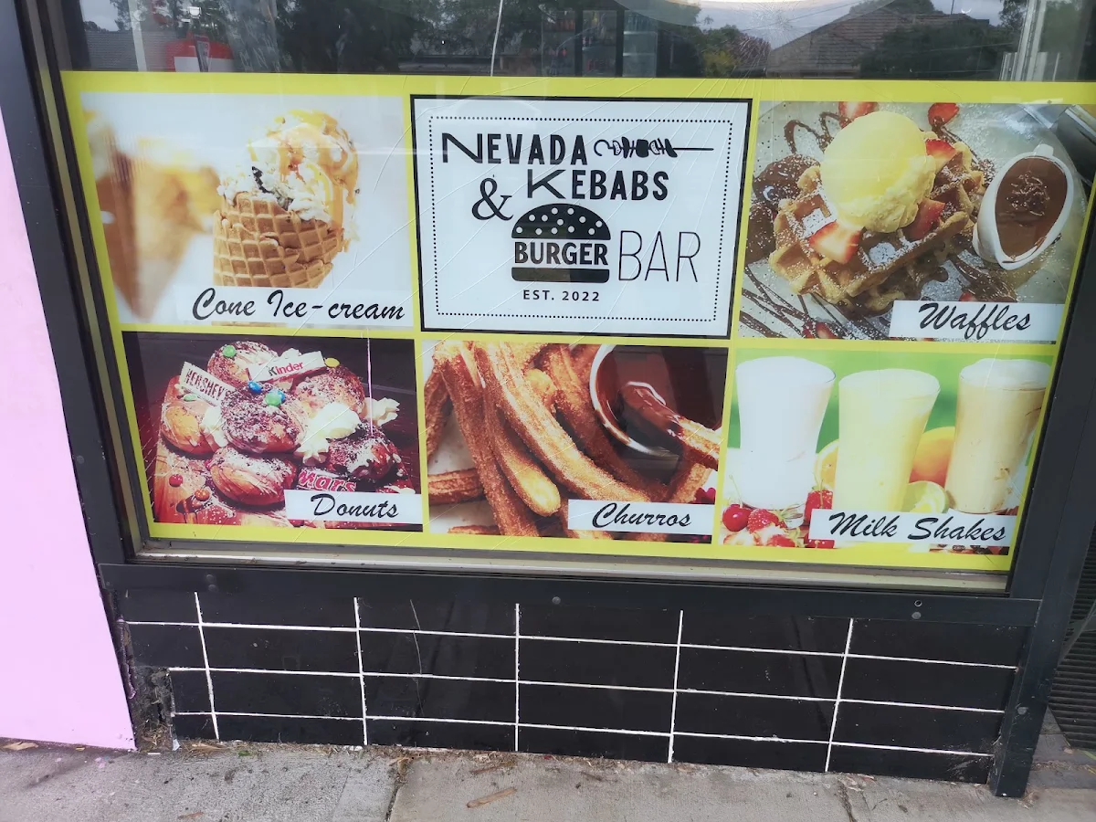 Menu, Nevada Kebabs & Burger Bar