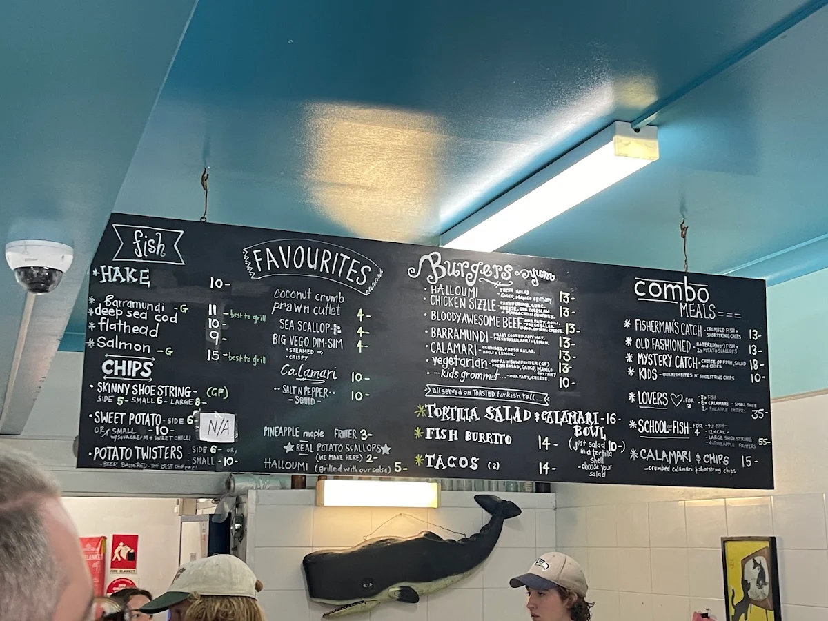 Menu, The Stunned Mullet