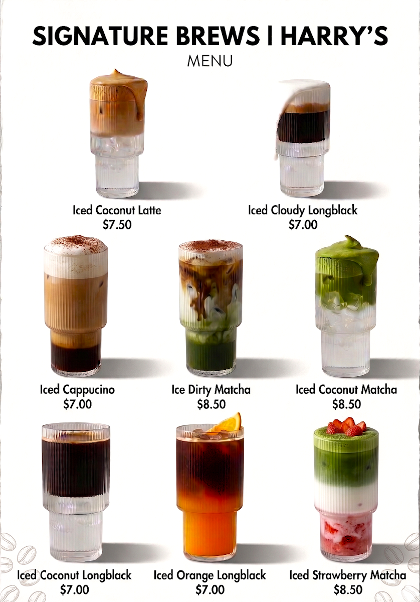 Menu, Hungry Harry